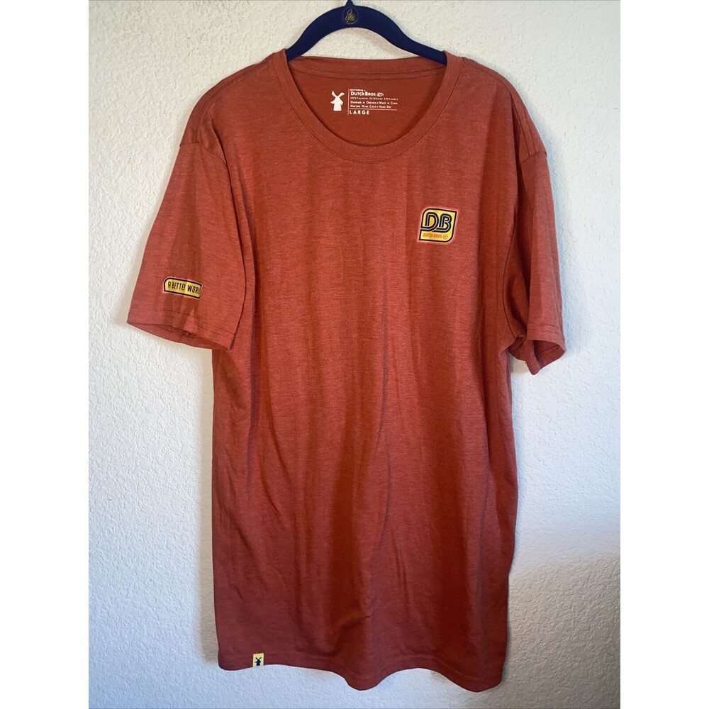 Dutch Brothers Coffee Shirt DB Crew Oregon Mens Large Bros retro city